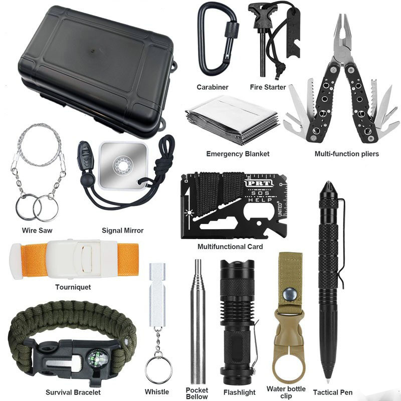 Outdoor Adventure Hiking - Perlengkapan Darurat Tahan Benturan Ringkas Portabel