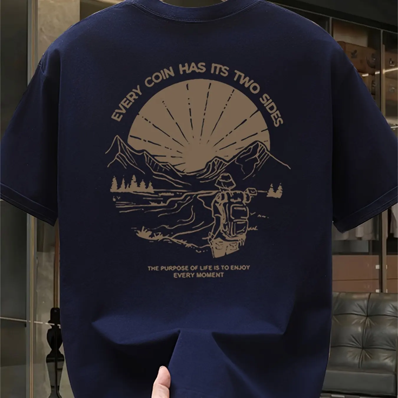 Kaus Grafis Mendaki Gunung Vin - Outdoor Adventure Quotes Short ulasan dan harga
