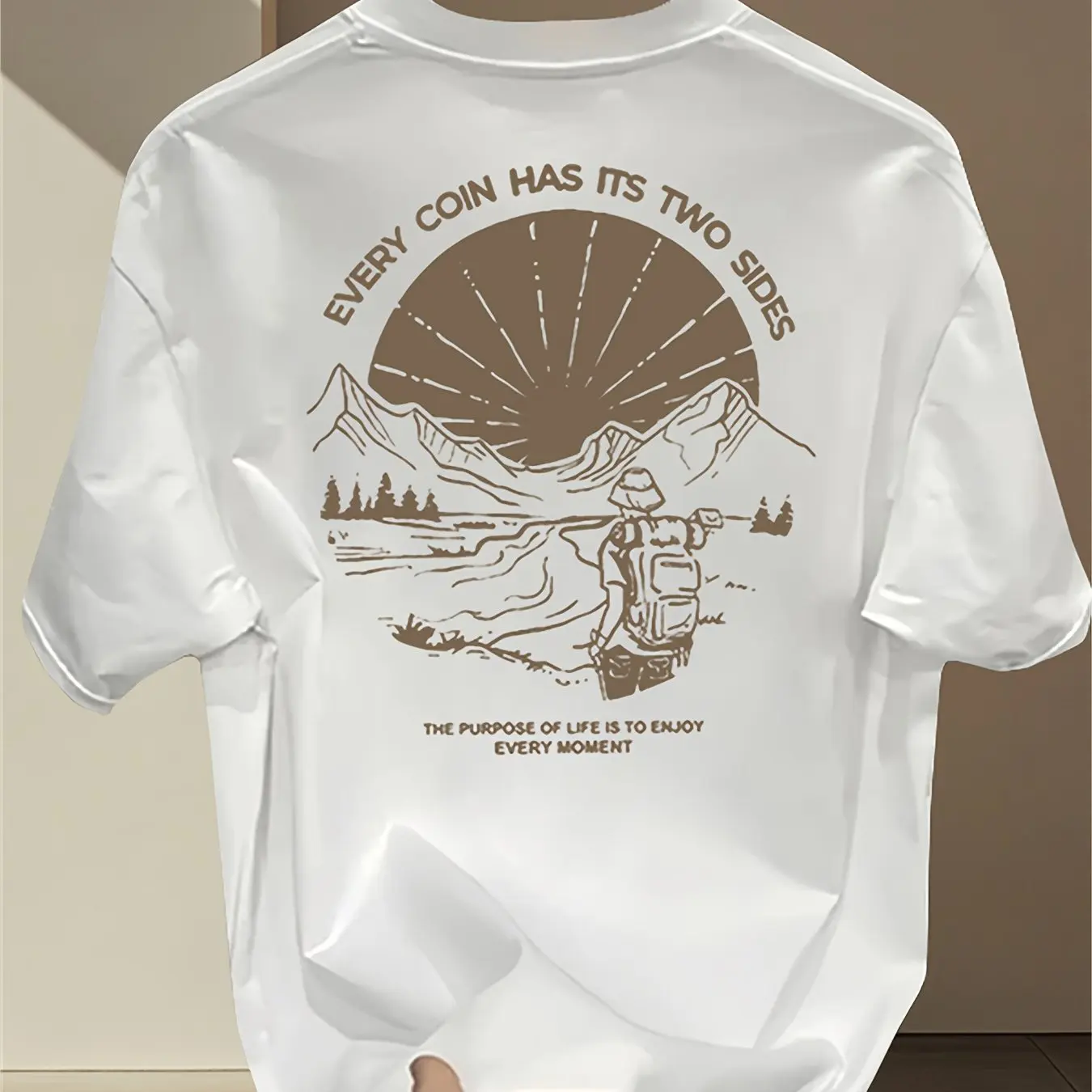 Kaus Grafis Mendaki Gunung Vin - Outdoor Adventure Quotes Short ulasan dan harga