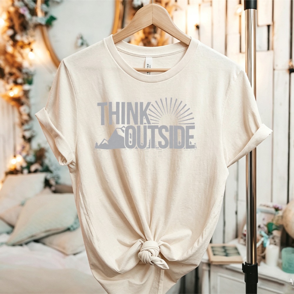 Kaos Grafis Think Outside Sun  - Outdoor Adventure Quotes Short ulasan dan harga