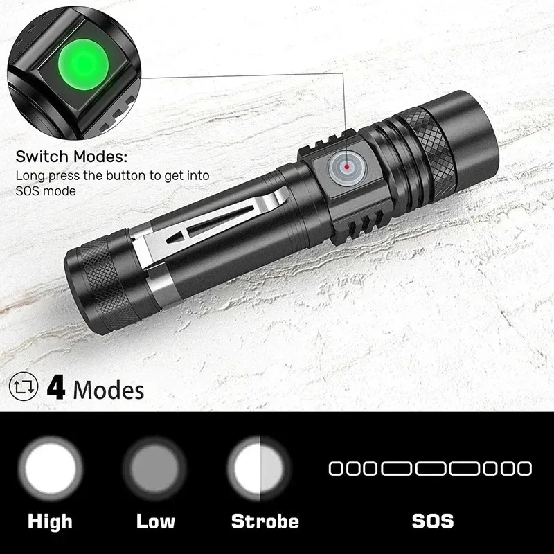 Senter LED T6 Isi Ulang, Sente - Outdoor Adventure Hiking ulasan dan harga