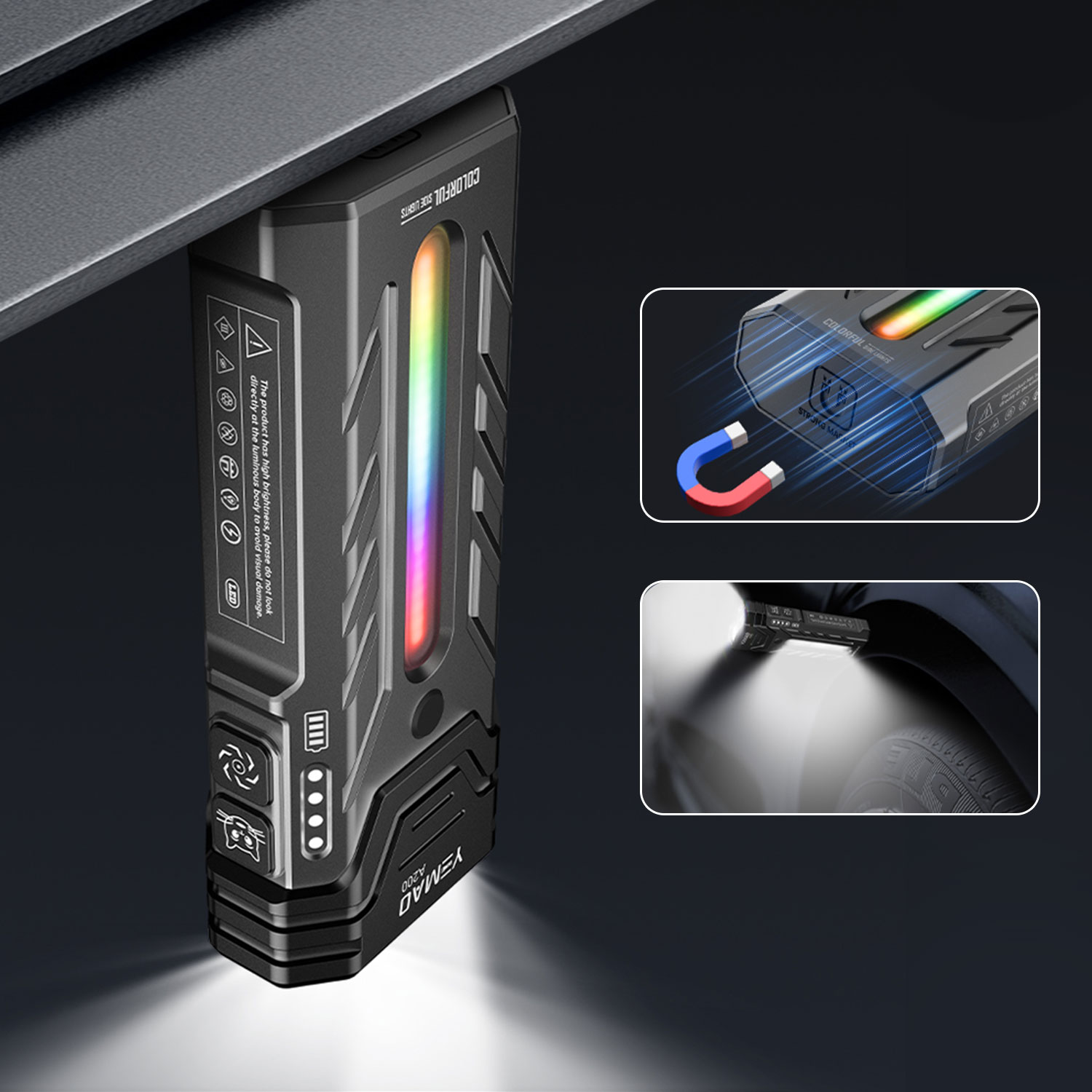 Senter LED RGB Portabel Multif - Outdoor Adventure Hiking ulasan dan harga