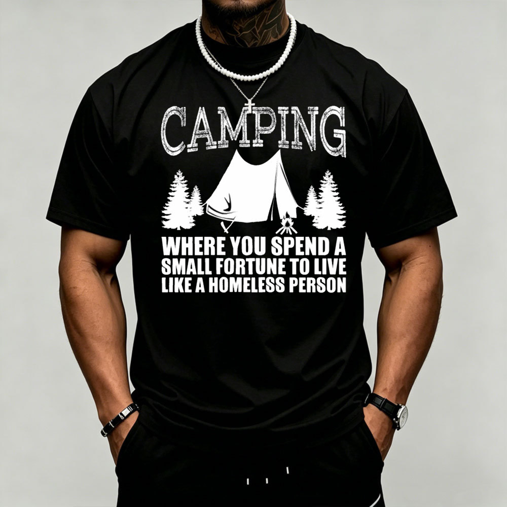 Kaos Pria Motif Pohon Pinus da - Outdoor Adventure Quotes Short ulasan dan harga