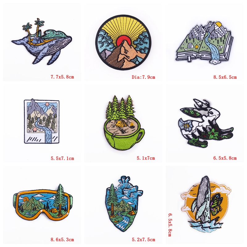 10 Buah/Lot Patch Petualangan  - Outdoor Adventure Travel Show ulasan dan harga